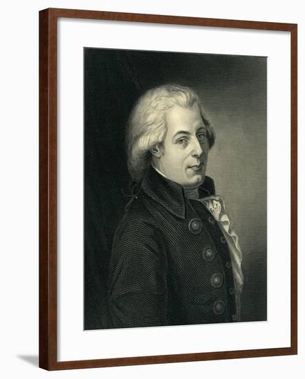 Portrait of Wolfgang Amadeus Mozart (1756-91) Austrian Composer-Johann Heinrich Wilhelm Tischbein-Framed Giclee Print