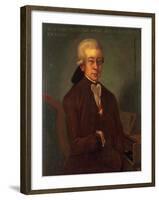 Portrait of Wolfgang Amadeus Mozart-Austrian School-Framed Giclee Print