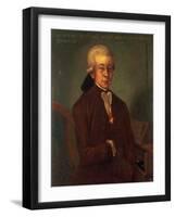 Portrait of Wolfgang Amadeus Mozart-Austrian School-Framed Giclee Print