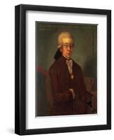 Portrait of Wolfgang Amadeus Mozart-Austrian School-Framed Premium Giclee Print