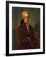 Portrait of Wolfgang Amadeus Mozart-Austrian School-Framed Giclee Print