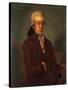 Portrait of Wolfgang Amadeus Mozart-Austrian School-Stretched Canvas