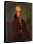 Portrait of Wolfgang Amadeus Mozart-Austrian School-Framed Stretched Canvas