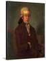 Portrait of Wolfgang Amadeus Mozart-Austrian School-Stretched Canvas