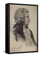 Portrait of Wolfgang Amadeus Mozart-null-Framed Stretched Canvas