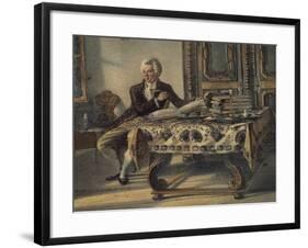 Portrait of Wolfgang Amadeus Mozart-null-Framed Giclee Print