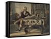 Portrait of Wolfgang Amadeus Mozart-null-Framed Stretched Canvas