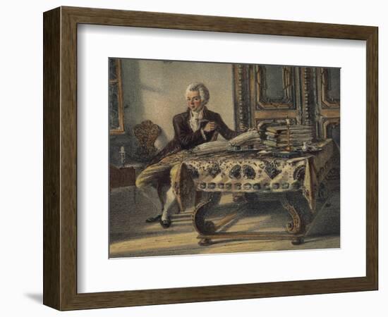 Portrait of Wolfgang Amadeus Mozart-null-Framed Giclee Print