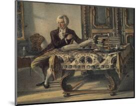 Portrait of Wolfgang Amadeus Mozart-null-Mounted Giclee Print