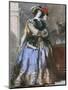 Portrait of Woman, 19th Century-Eugene Louis Lami-Mounted Giclee Print