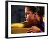 Portrait of Woman Gymnast-David Scott-Framed Photographic Print