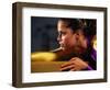 Portrait of Woman Gymnast-David Scott-Framed Photographic Print