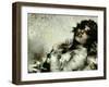 Portrait of Woman-Luigi Conconi-Framed Giclee Print