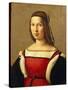 Portrait of Woman-Domenico Ghirlandaio-Stretched Canvas