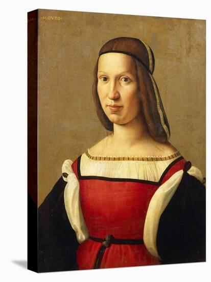 Portrait of Woman-Domenico Ghirlandaio-Stretched Canvas