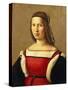 Portrait of Woman-Domenico Ghirlandaio-Stretched Canvas