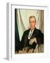 Portrait of Woodrow Wilson (1856-1924) c.1919-Sir William Orpen-Framed Giclee Print