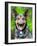 Portrait of Working Police Dog-Rob Hainer-Framed Photographic Print