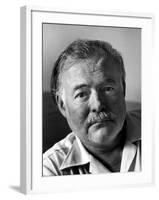 Portrait of Writer Ernest Hemingway-Alfred Eisenstaedt-Framed Premium Photographic Print