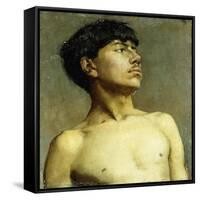 Portrait of Xavier Martinez-Arthur Frank Mathews-Framed Stretched Canvas