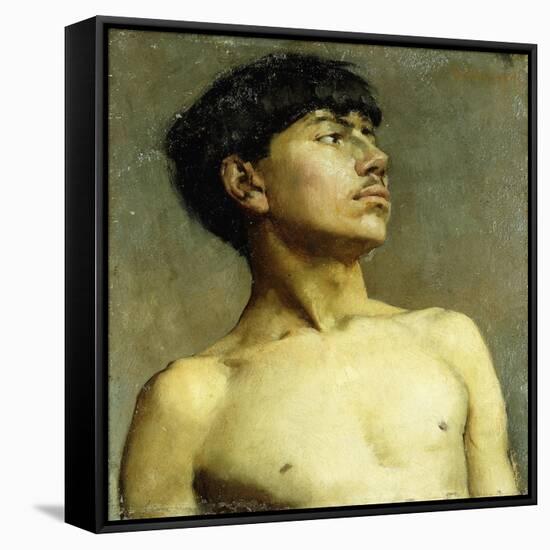 Portrait of Xavier Martinez-Arthur Frank Mathews-Framed Stretched Canvas
