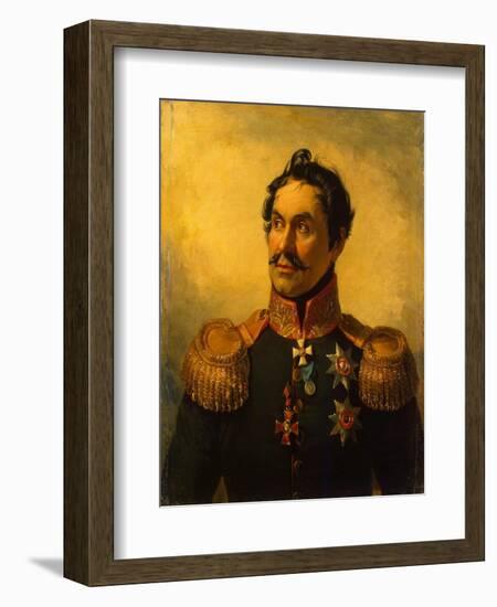 Portrait of Yefim Chaplits (1768-182), before 1825-George Dawe-Framed Giclee Print