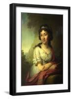 Portrait of Yekaterina Vasilyevna Torsukova, 1795-Vladimir Lukich Borovikovsky-Framed Premium Giclee Print