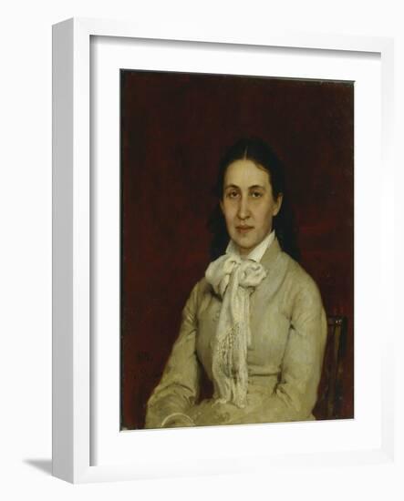 Portrait of Yelizaveta Grigoryevna Mamontova (1847-190), 1878-Ilya Yefimovich Repin-Framed Giclee Print