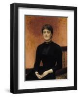 Portrait of Yelizaveta Zvantseva (1864-192)-Ilya Yefimovich Repin-Framed Giclee Print