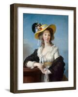 Portrait of Yolande Gabrielle Martine De Polastron, Duchess of Polignac (1749-1793) with the Straw-Elisabeth Louise Vigee-LeBrun-Framed Giclee Print