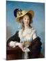 Portrait of Yolande Gabrielle Martine De Polastron, Duchess of Polignac (1749-1793) with the Straw-Elisabeth Louise Vigee-LeBrun-Mounted Giclee Print