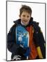 Portrait of Young Boy Snowboarder Model Release 2612, New York, USA-Paul Sutton-Mounted Premium Photographic Print