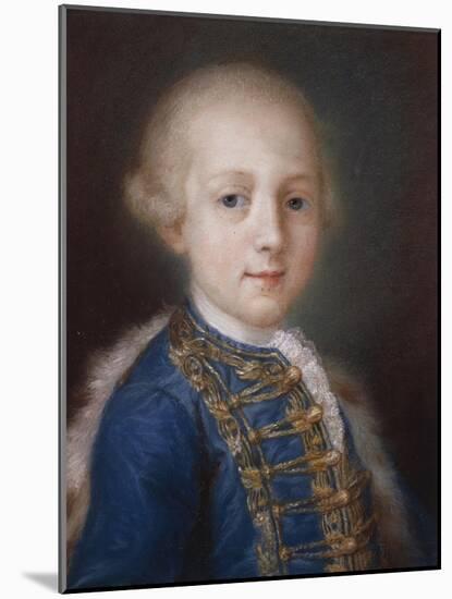Portrait of Young Boy-Rosalba Carriera-Mounted Giclee Print