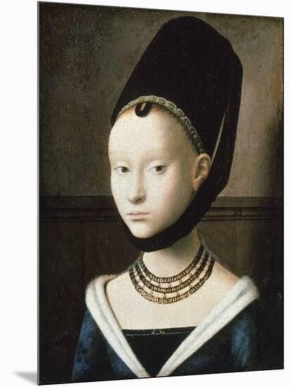 Portrait of Young Girl, 1470-Petrus Christus-Mounted Giclee Print