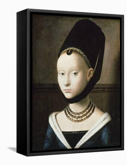 Portrait of Young Girl, 1470-Petrus Christus-Framed Stretched Canvas