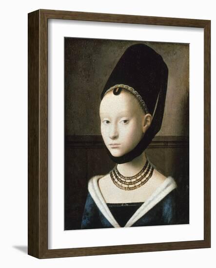 Portrait of Young Girl, 1470-Petrus Christus-Framed Giclee Print