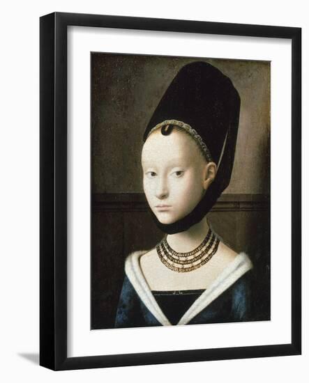 Portrait of Young Girl, 1470-Petrus Christus-Framed Giclee Print