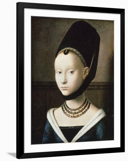 Portrait of Young Girl, 1470-Petrus Christus-Framed Giclee Print