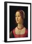 Portrait of Young Girl by Domenico Ghirlandaio-null-Framed Giclee Print