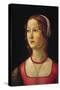 Portrait of Young Girl by Domenico Ghirlandaio-null-Stretched Canvas