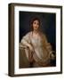 Portrait of Young Girl with a Crown (Painting, 1640-1642)-Guido Reni-Framed Giclee Print