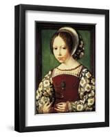 Portrait of Young Girl-null-Framed Giclee Print