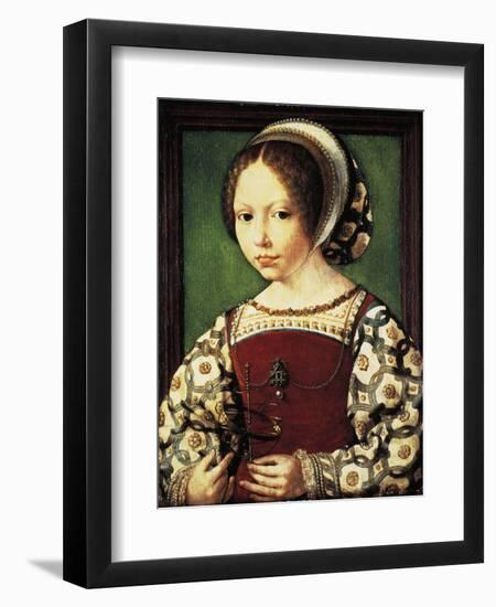 Portrait of Young Girl-null-Framed Giclee Print