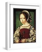 Portrait of Young Girl-null-Framed Giclee Print