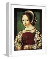 Portrait of Young Girl-null-Framed Giclee Print
