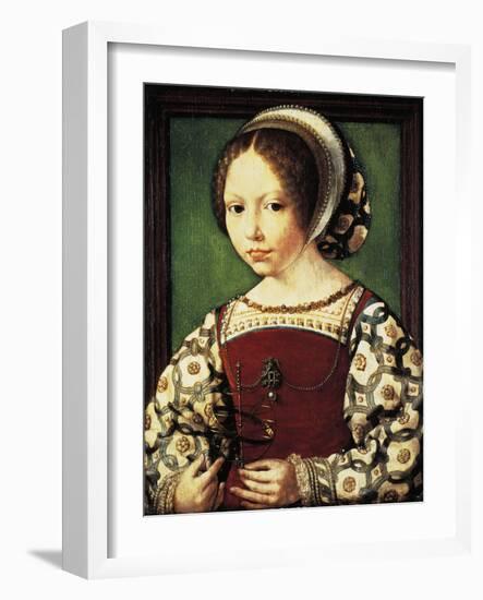 Portrait of Young Girl-null-Framed Giclee Print