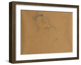 Portrait of Young Girls by Berthe Morisot-Berthe Morisot-Framed Giclee Print