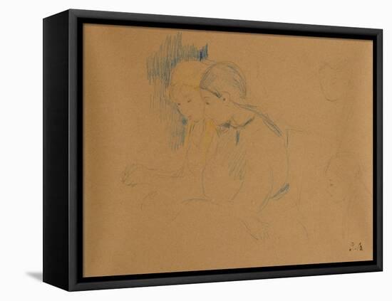 Portrait of Young Girls by Berthe Morisot-Berthe Morisot-Framed Stretched Canvas