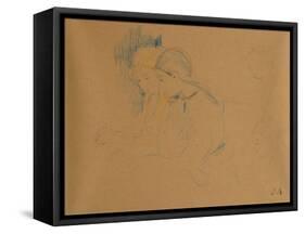 Portrait of Young Girls by Berthe Morisot-Berthe Morisot-Framed Stretched Canvas