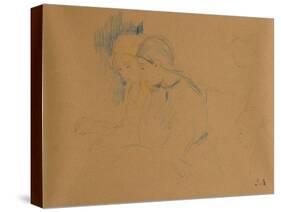Portrait of Young Girls by Berthe Morisot-Berthe Morisot-Stretched Canvas